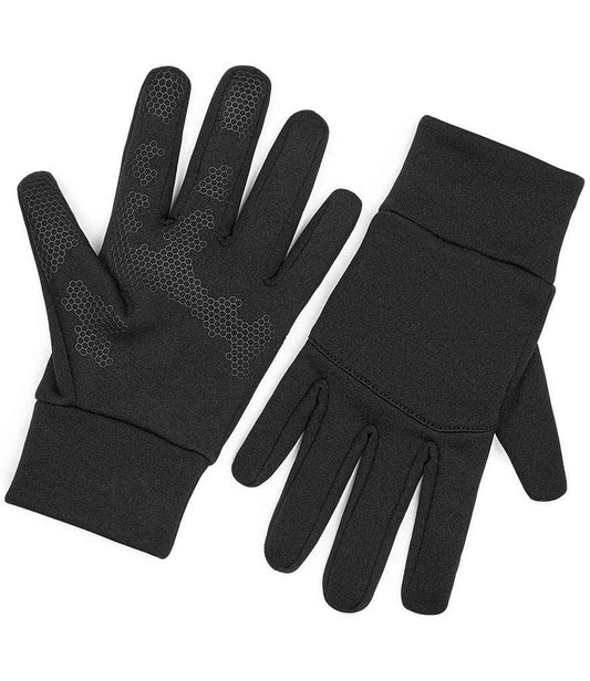 Beechfield Sports Tech Soft Shell Gloves | Black