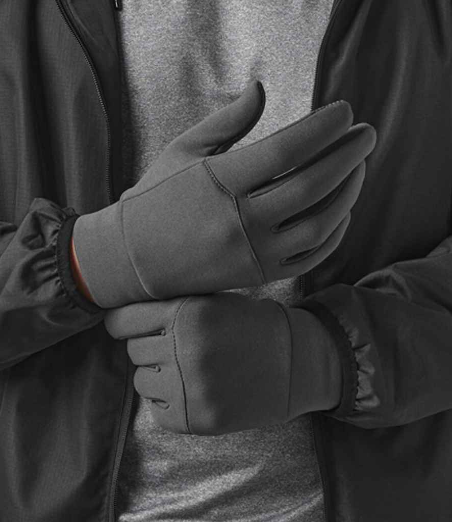 Beechfield Sports Tech Soft Shell Gloves | Graphite Grey