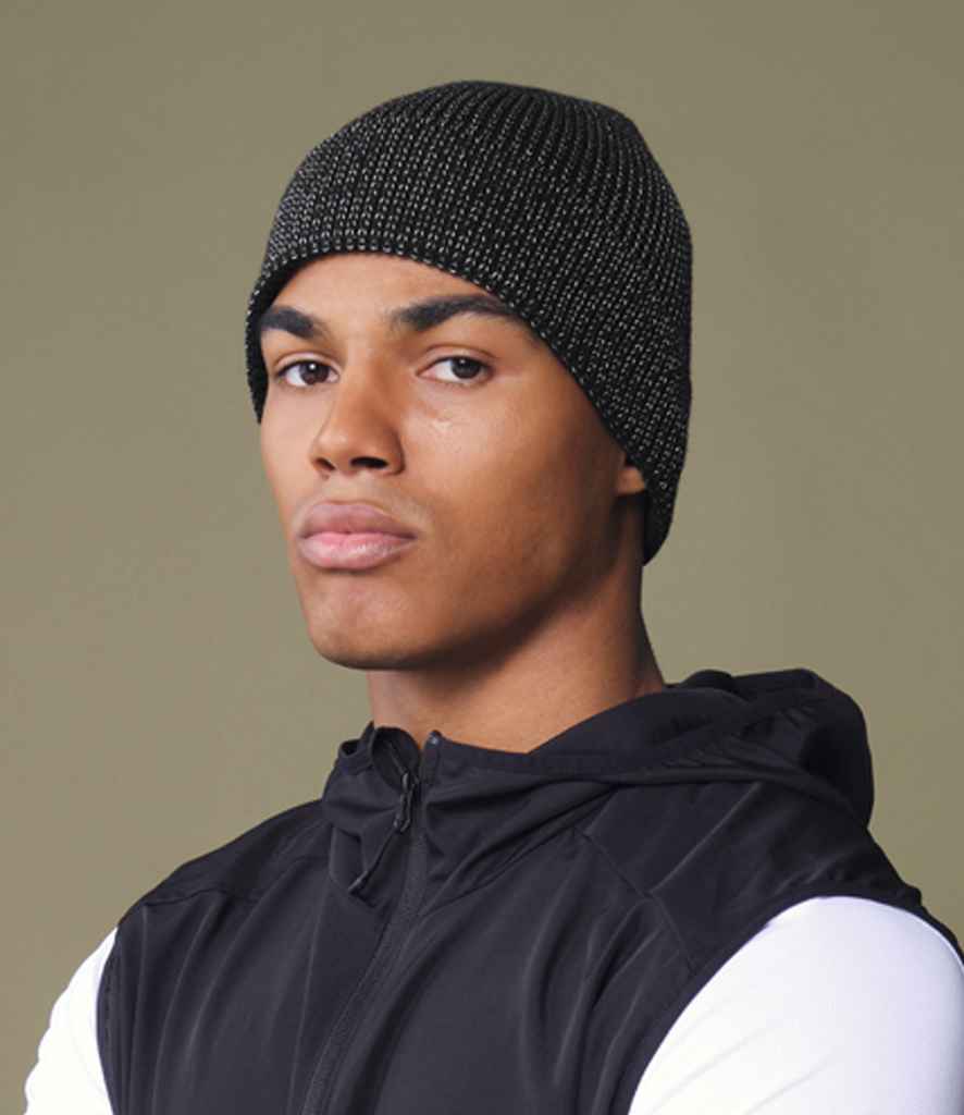 Beechfield Streetlite Reflective Beanie | Black