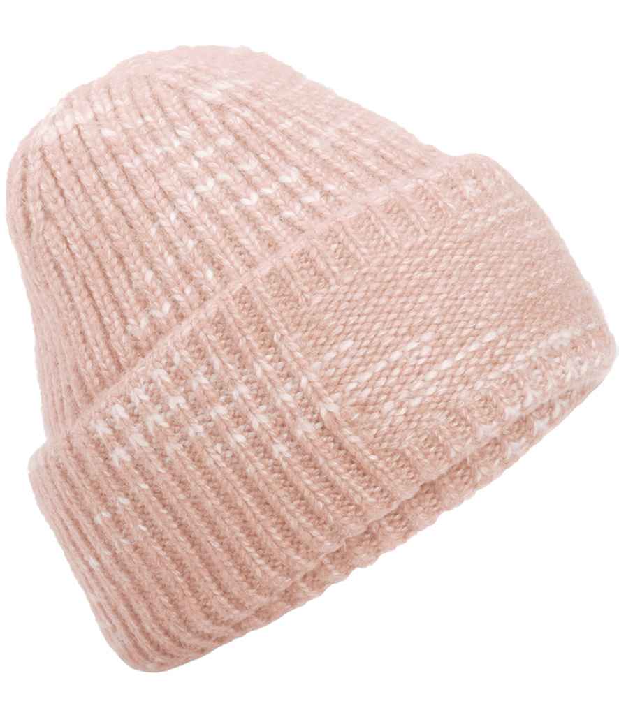 Beechfield Chunky Knitted Patch Beanie | Strawberry Haze