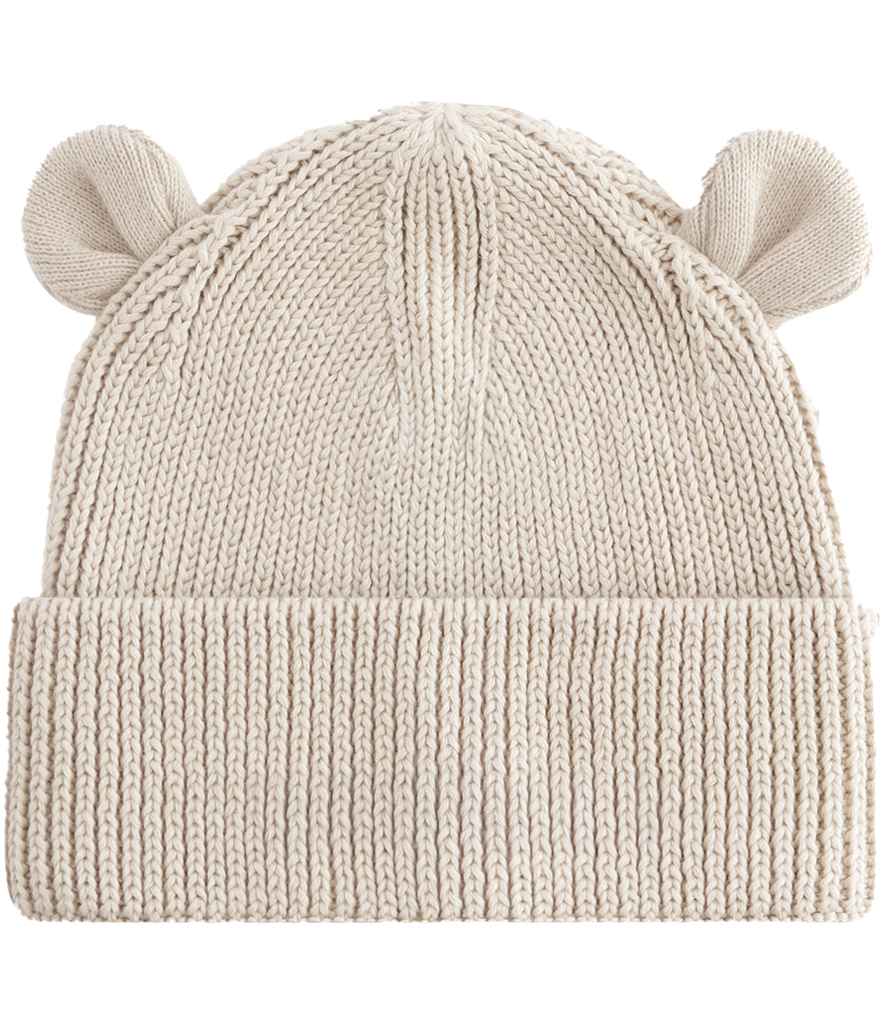 Beechfield Organic Baby Bear Beanie | Almond