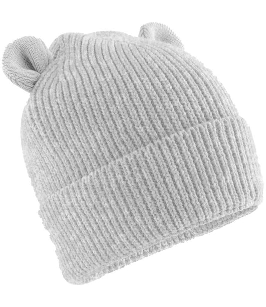 Beechfield Organic Baby Bear Beanie | Cloud Grey