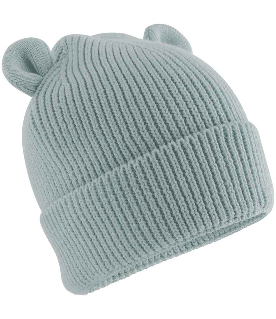Beechfield Organic Baby Bear Beanie | Dusty Turquoise