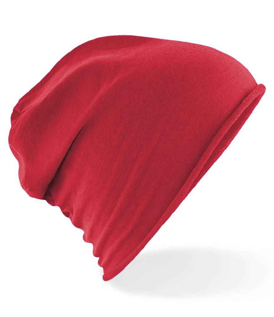 Beechfield Jersey Beanie | Red