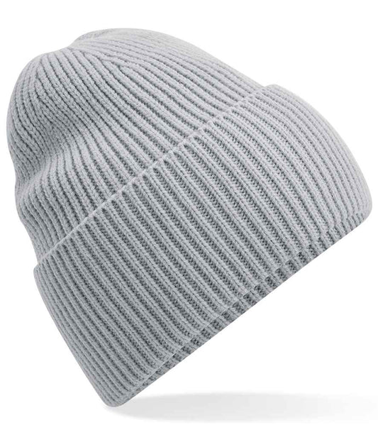 Beechfield Recycled Oversized Cuffed Beanie | Light Grey