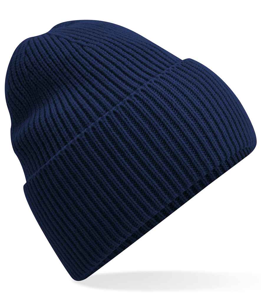 Beechfield Recycled Oversized Cuffed Beanie | Oxford Navy