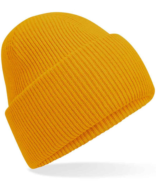 Beechfield Classic Engineered Deep Cuffed Beanie | Mustard