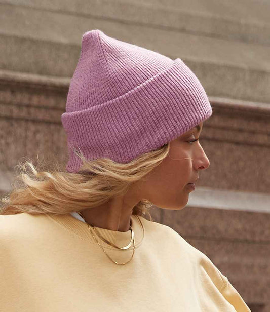 Beechfield Classic Engineered Deep Cuffed Beanie | True Pink