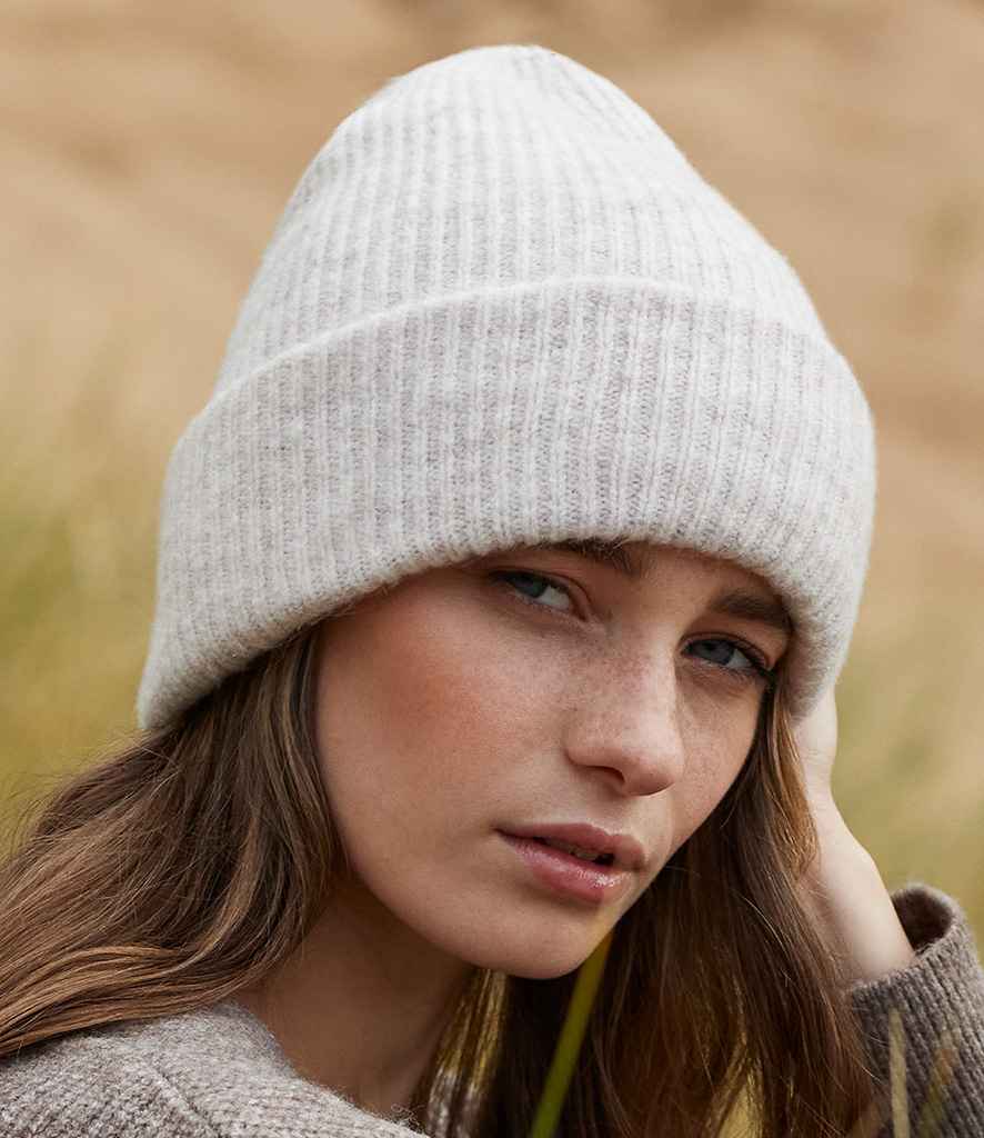 Beechfield Cosy Ribbed Beanie | Almond Marl