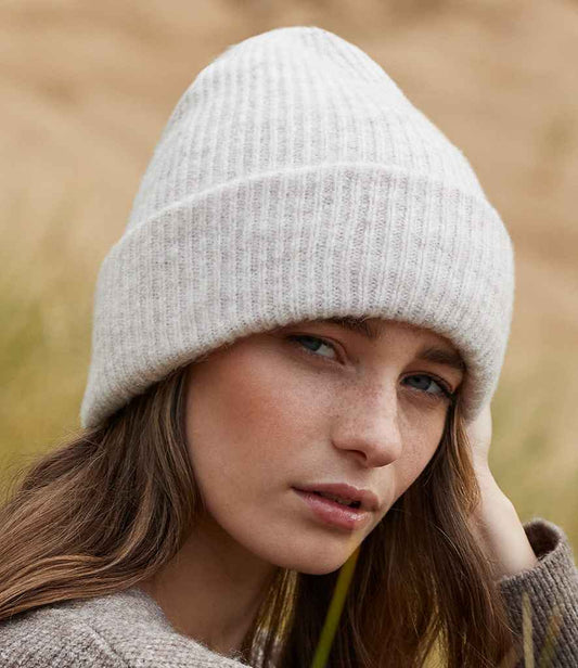Beechfield Cosy Ribbed Beanie | Almond Marl