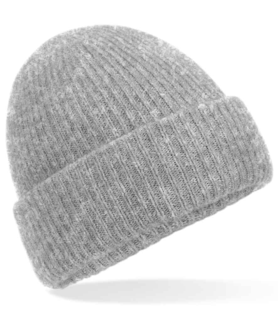 Beechfield Cosy Ribbed Beanie | Grey Marl
