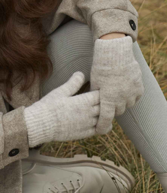 Beechfield Cosy Ribbed Cuff Gloves | Almond Marl