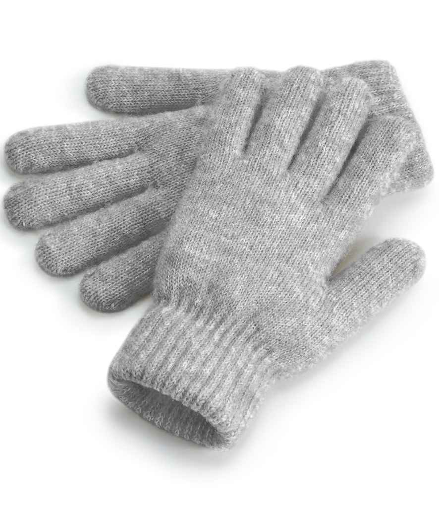 Beechfield Cosy Ribbed Cuff Gloves | Grey Marl