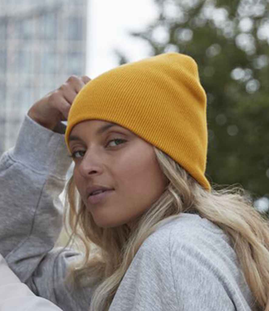 Beechfield Original Recycled Deep Cuffed Beanie | Mustard