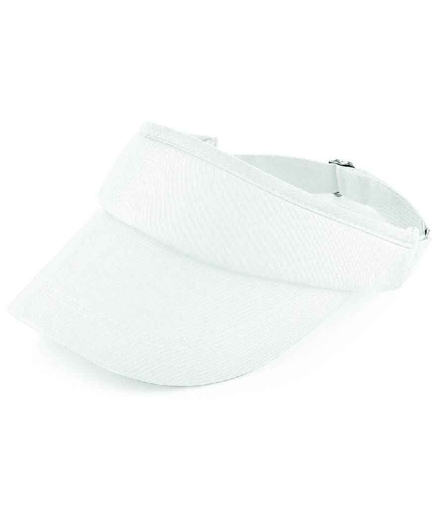 Beechfield Sports Sun Visor | White