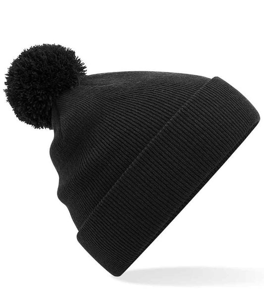 Beechfield Kids Original Pom Pom Beanie | Black