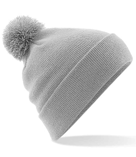 Beechfield Original Pom Pom Beanie | Light Grey