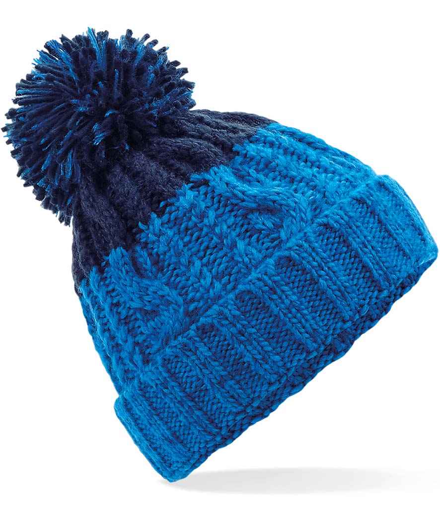 Beechfield Apres Beanie | Azure/Oxford Navy
