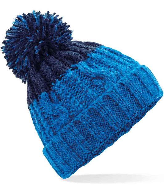 Beechfield Apres Beanie | Azure/Oxford Navy