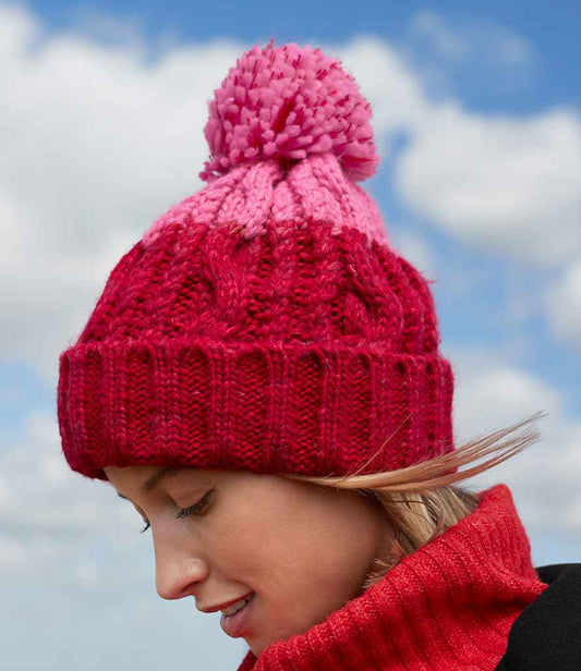 Beechfield Apres Beanie | Classic Red/True Pink