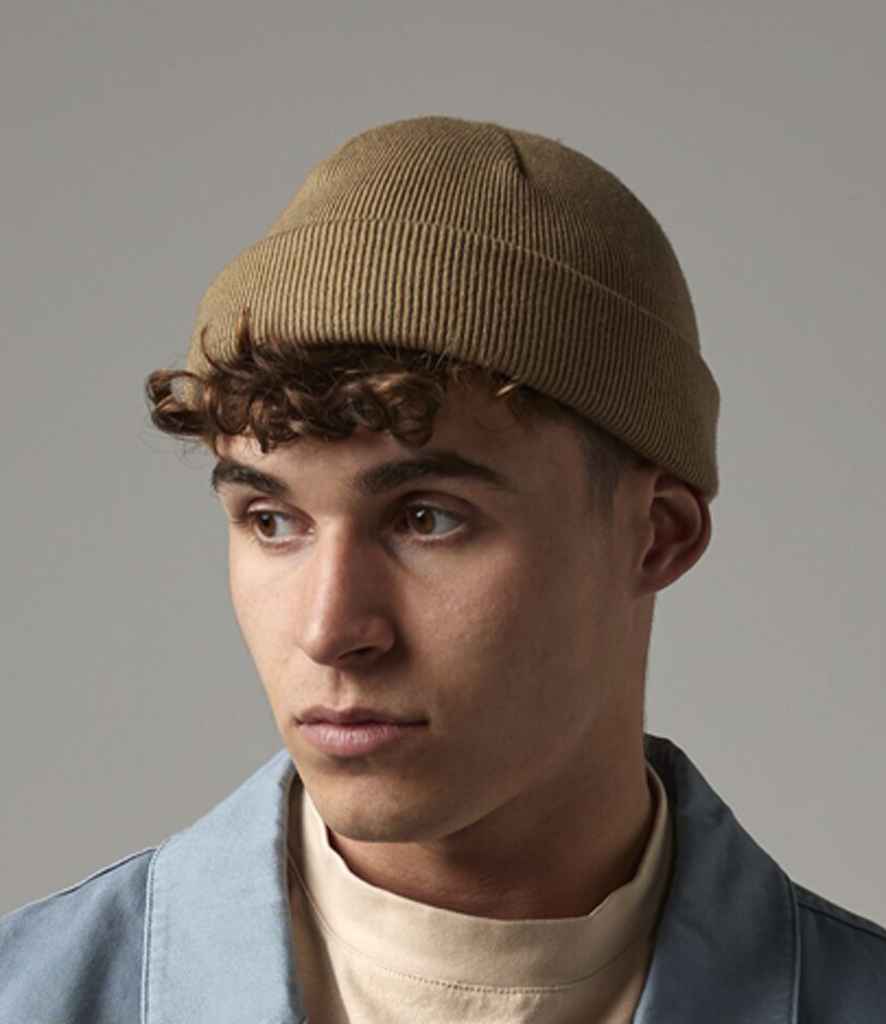 Beechfield Recycled Mini Fisherman Beanie | Biscuit