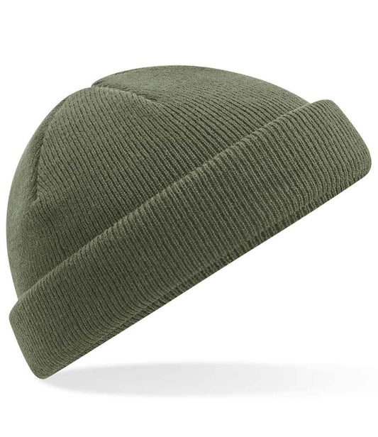Beechfield Recycled Mini Fisherman Beanie | Olive Green