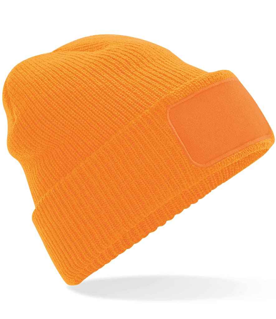 Beechfield Thinsulate™ Patch Beanie | Fluorescent Orange