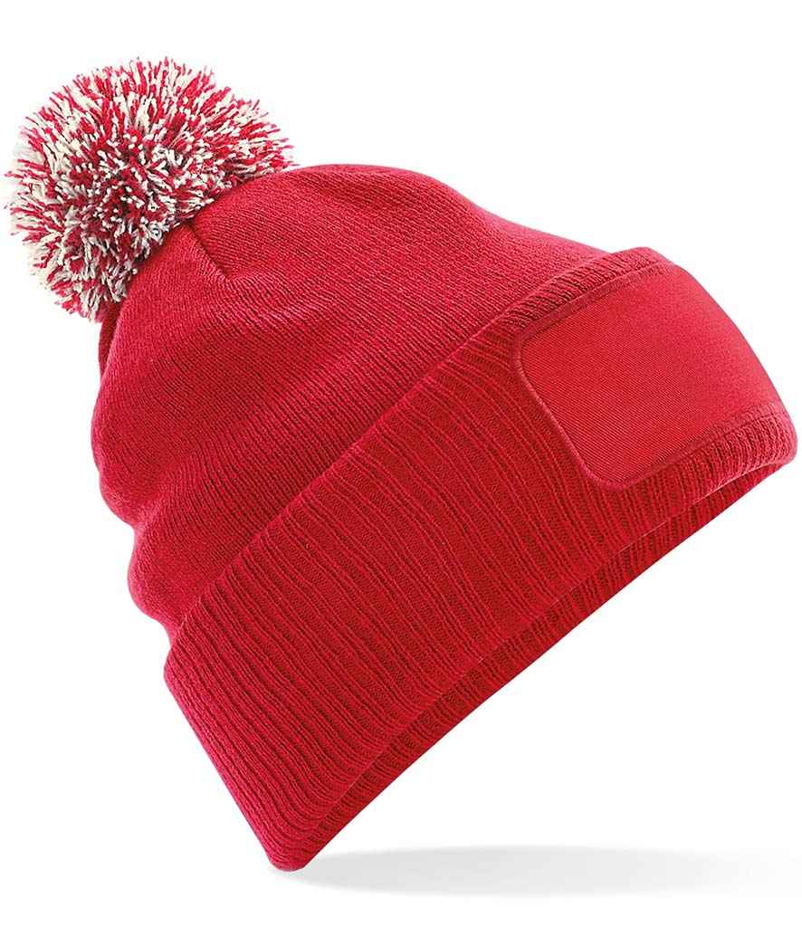 Beechfield Snowstar® Printers Beanie | Classic Red/Off White