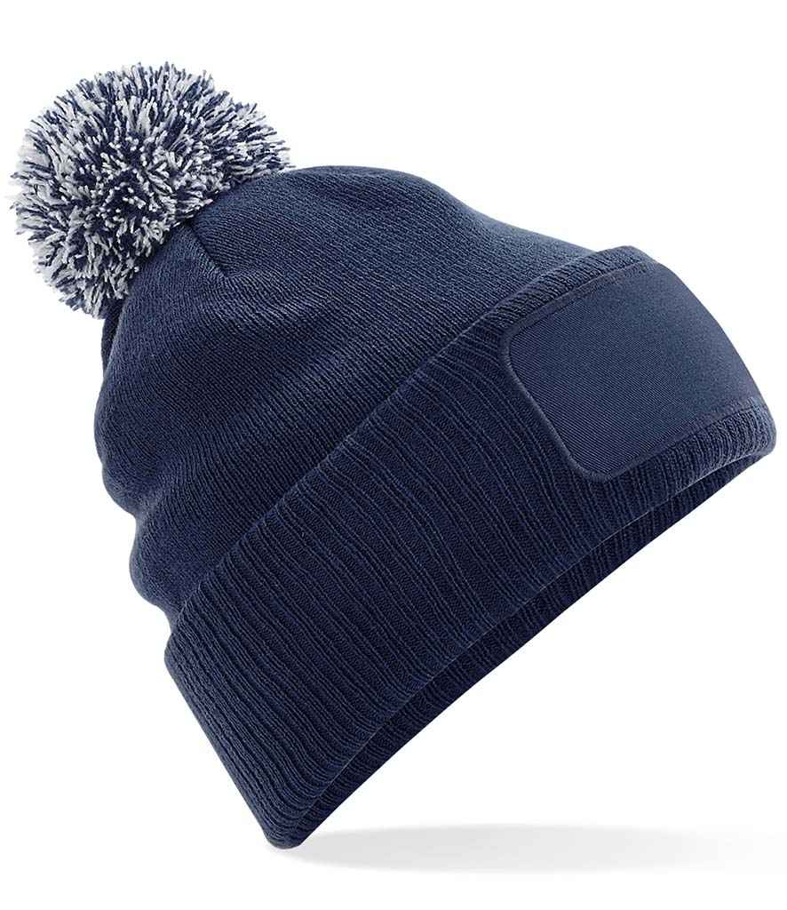 Beechfield Snowstar® Printers Beanie | French Navy/Light Grey