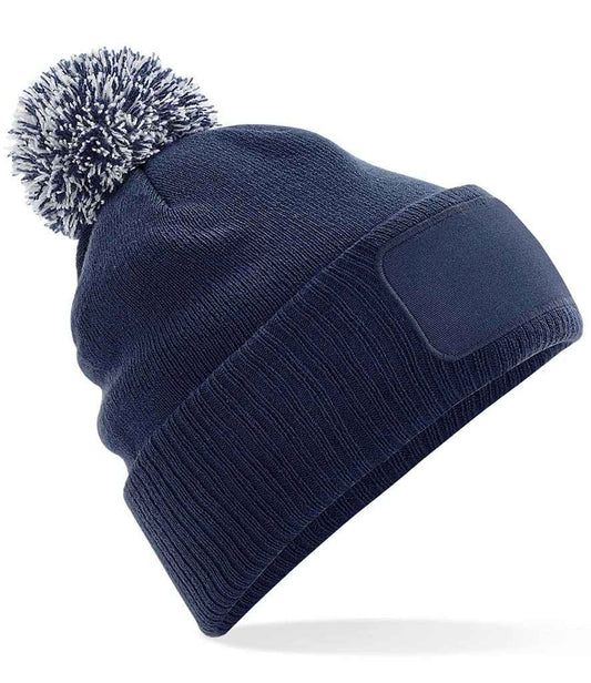 Beechfield Snowstar® Printers Beanie | French Navy/Light Grey