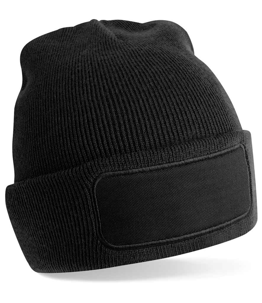 Beechfield Recycled Original Patch Beanie | Black