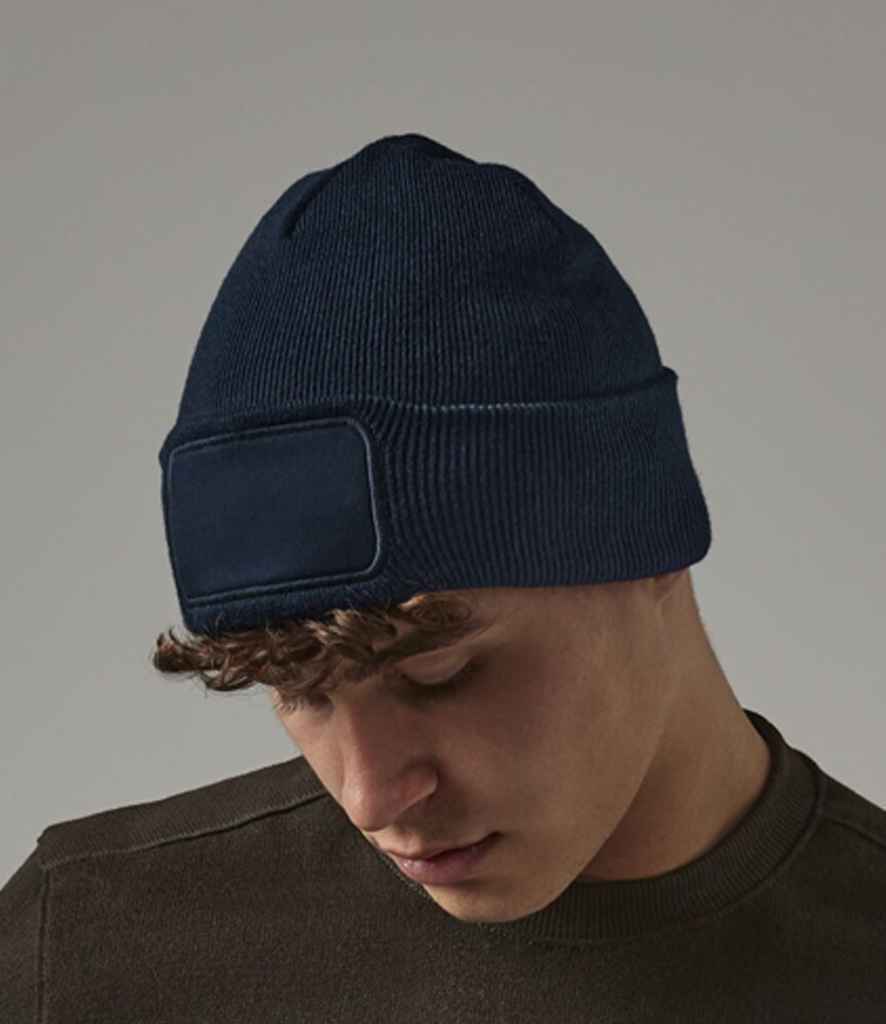 Beechfield Recycled Original Patch Beanie | French Navy