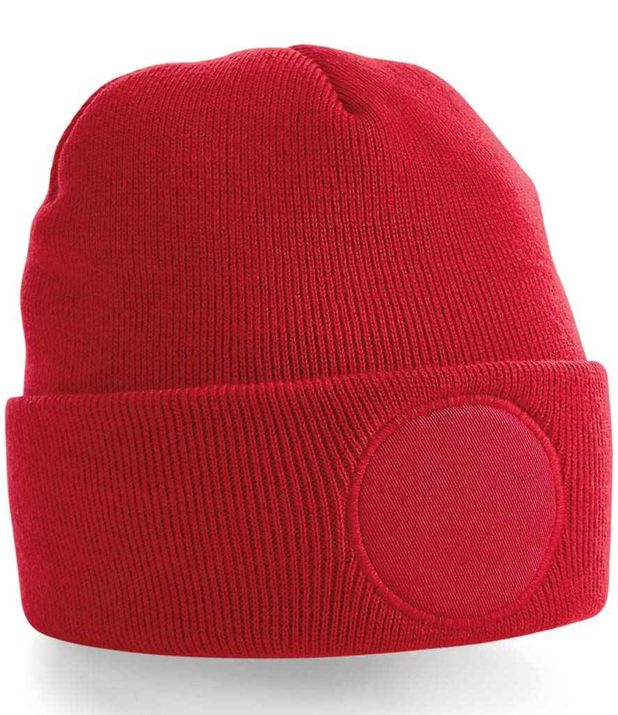 Beechfield Circular Patch Beanie | Classic Red