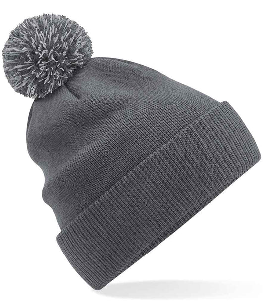 Beechfield Recycled Snowstar® Beanie | Graphite Grey/Light Grey