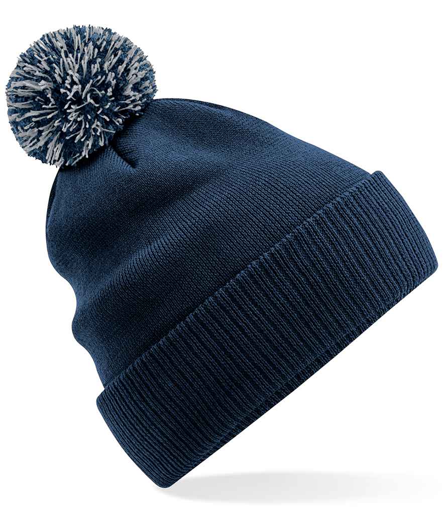 Beechfield Recycled Snowstar® Beanie | Navy/Light Grey