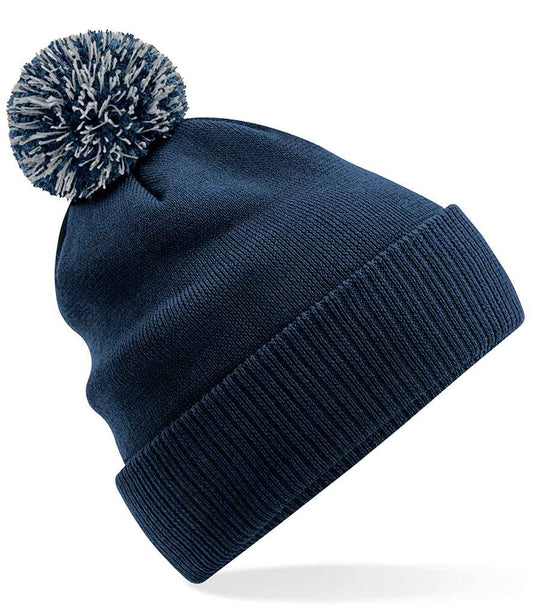 Beechfield Recycled Snowstar® Beanie | Navy/Light Grey