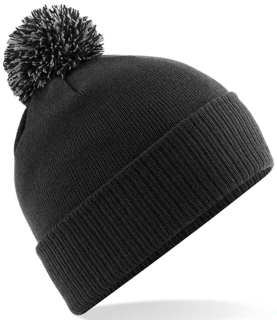 Beechfield Snowstar® Beanie | Black/Graphite Grey