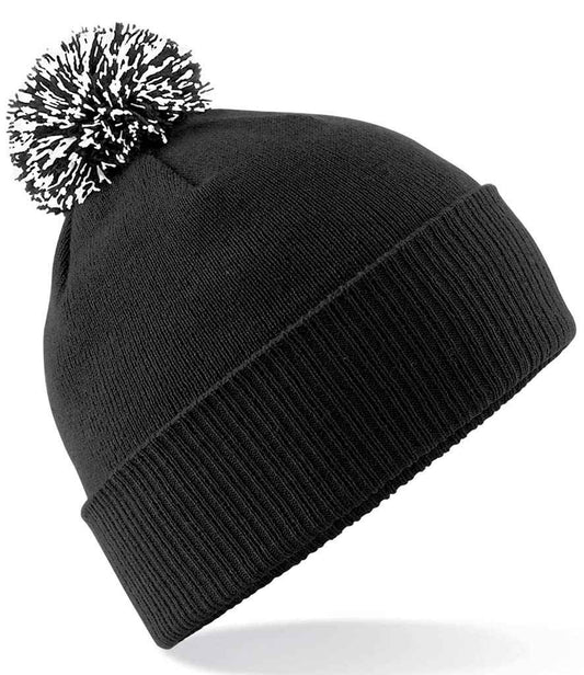 Beechfield Snowstar® Beanie | Black/White