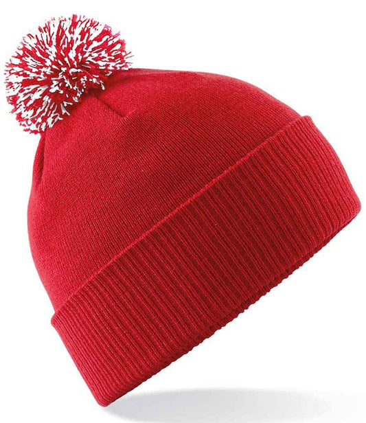 Beechfield Snowstar® Beanie | Classic Red/White