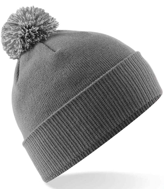 Beechfield Snowstar® Beanie | Graphite Grey/Light Grey