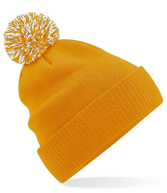 Beechfield Snowstar® Beanie | Mustard/Off White