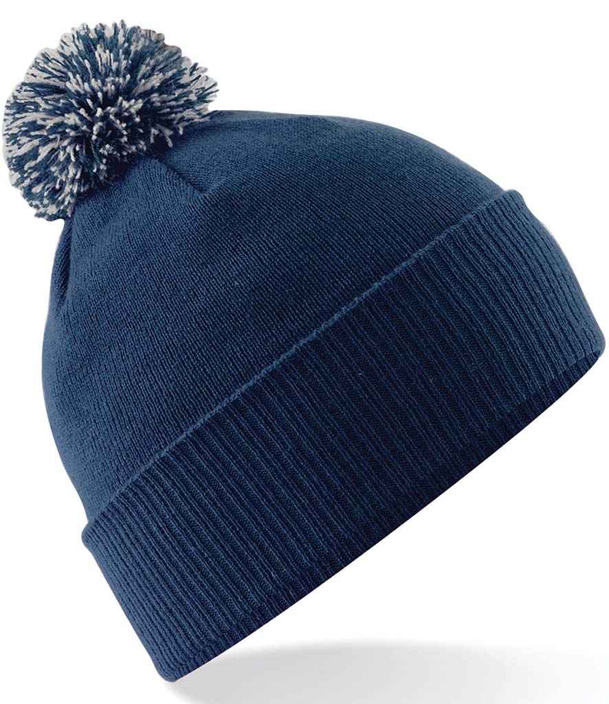 Beechfield Snowstar® Beanie | Navy/Light Grey