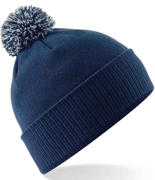 Beechfield Snowstar® Beanie | Navy/Light Grey