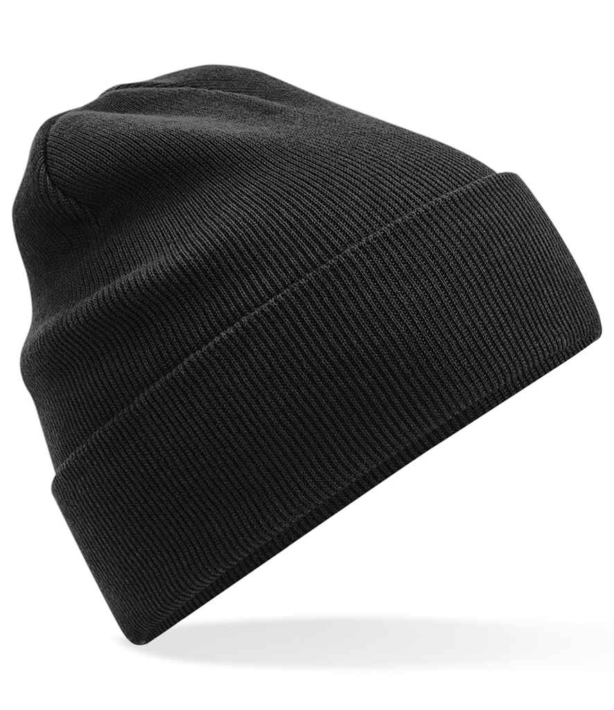 Beechfield Organic Cotton Original Cuffed Beanie | Black