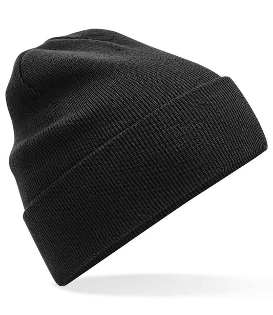 Beechfield Organic Cotton Original Cuffed Beanie | Black