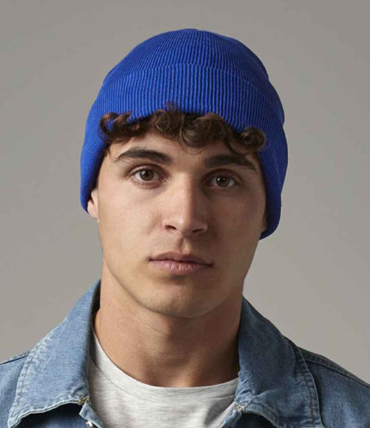 Beechfield Organic Cotton Original Cuffed Beanie | Bright Royal
