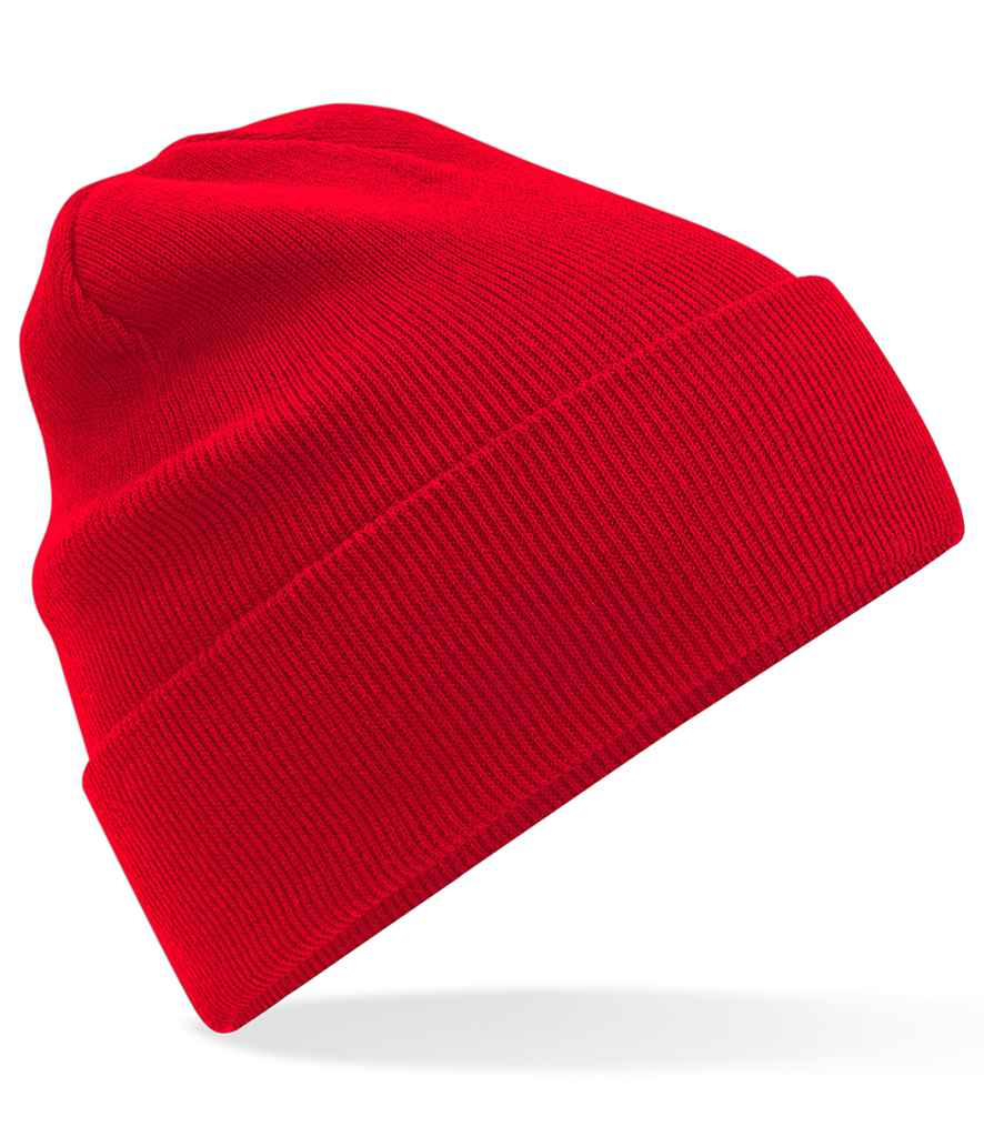 Beechfield Organic Cotton Original Cuffed Beanie | Classic Red