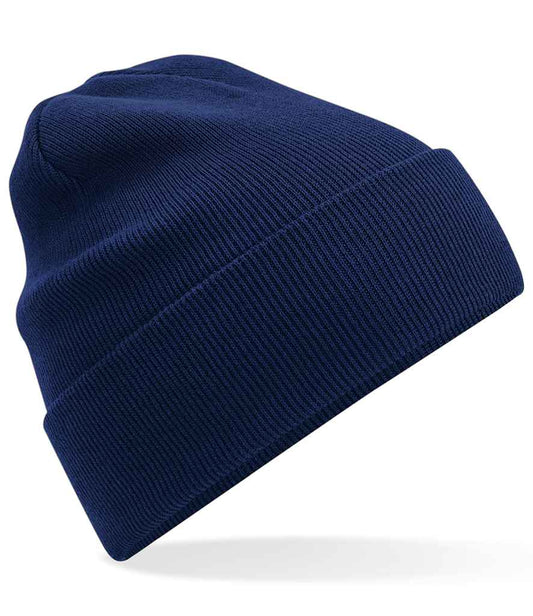 Beechfield Organic Cotton Original Cuffed Beanie | Oxford Navy
