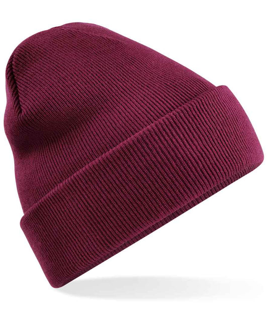 Beechfield Recycled Original Cuffed Beanie | Burgundy