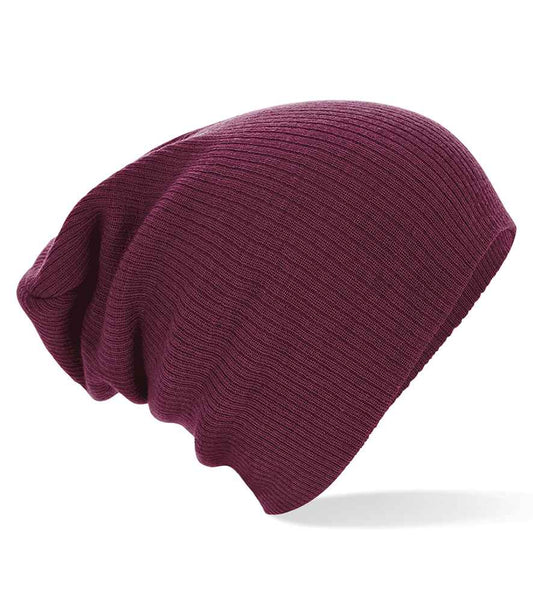 Beechfield Slouch Beanie | Burgundy